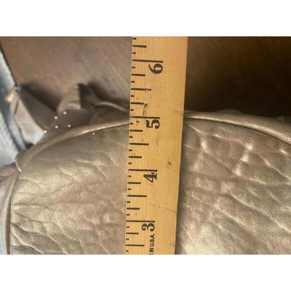 Badgley Mischka Metallic Bucket Bag with Tassel - Picture 7 of 10